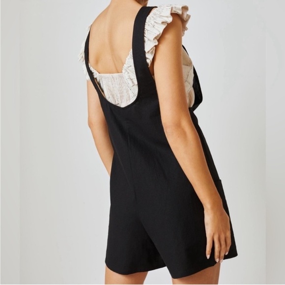 Anthropologie Corey Lynn Calter Adeline Linen Romper - Picture 2 of 5